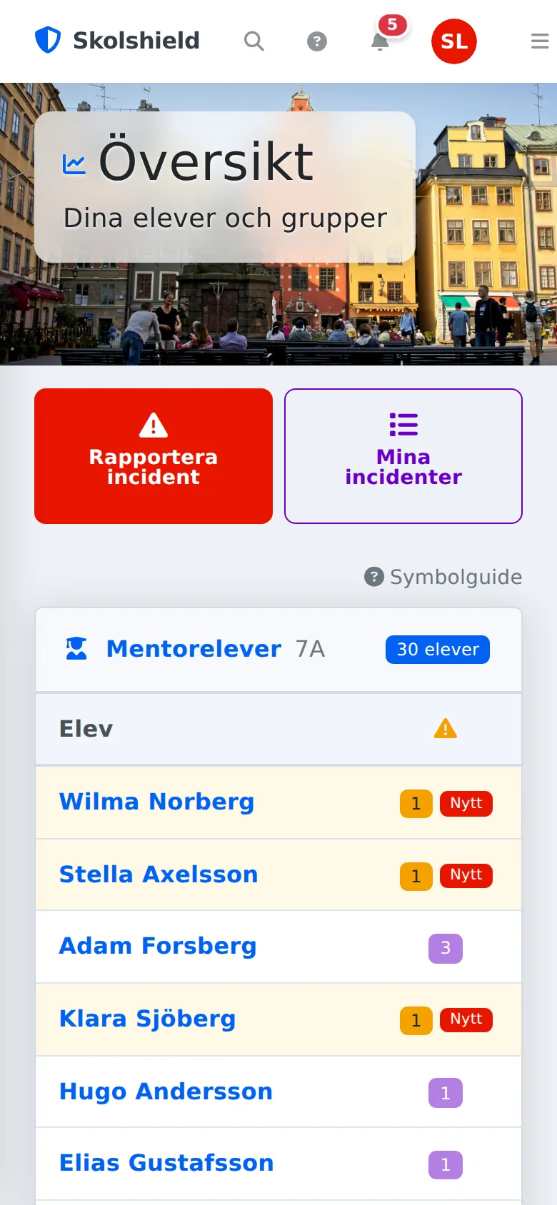 Skolshield i mobilen